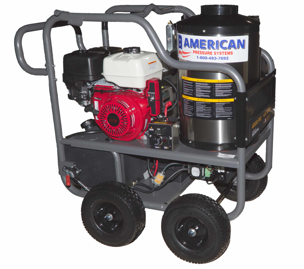 4,200 PSI - 4.0 GPM HOT WATER PRESSURE WASHER WITH HONDA GX390 ENGINE & GENERAL