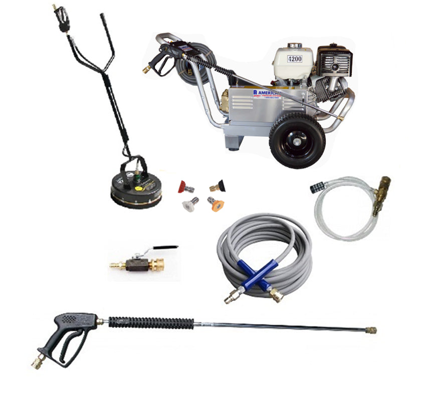 GX390 Honda 4 GPM 4000 PSI Commercial Pressure Washer HD Belt Drive Cat