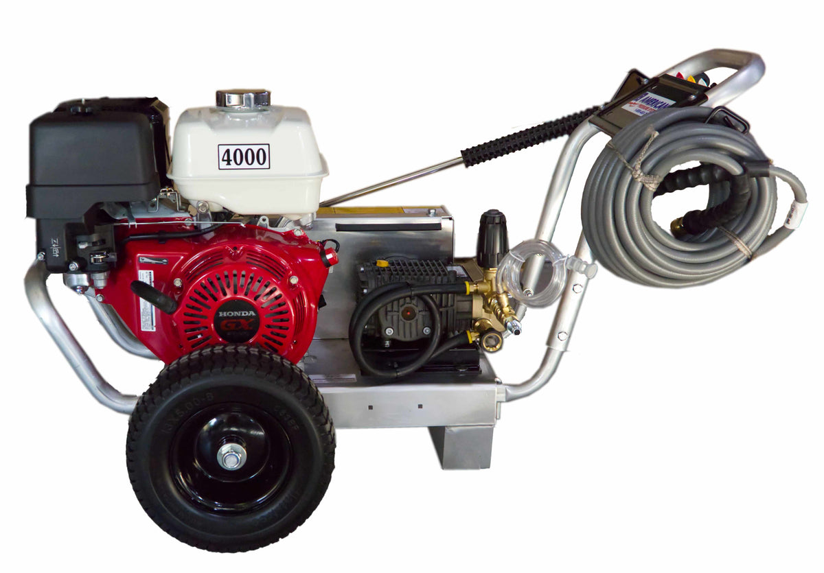 GX390 Honda 4 GPM 4000 PSI Belt Drive General Pump Aluminum Frame Commercial