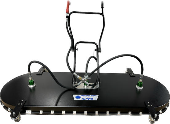 75" WHISPER WASH HIPPO (3” CASTERS) - 3 SPRAY BAR - 14 to 32 GPM - SKU: H600