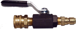 BA-ABV-038-PCI Ball Valve with 3/8 FNPT x 3500 PSI W/ QC Couplers