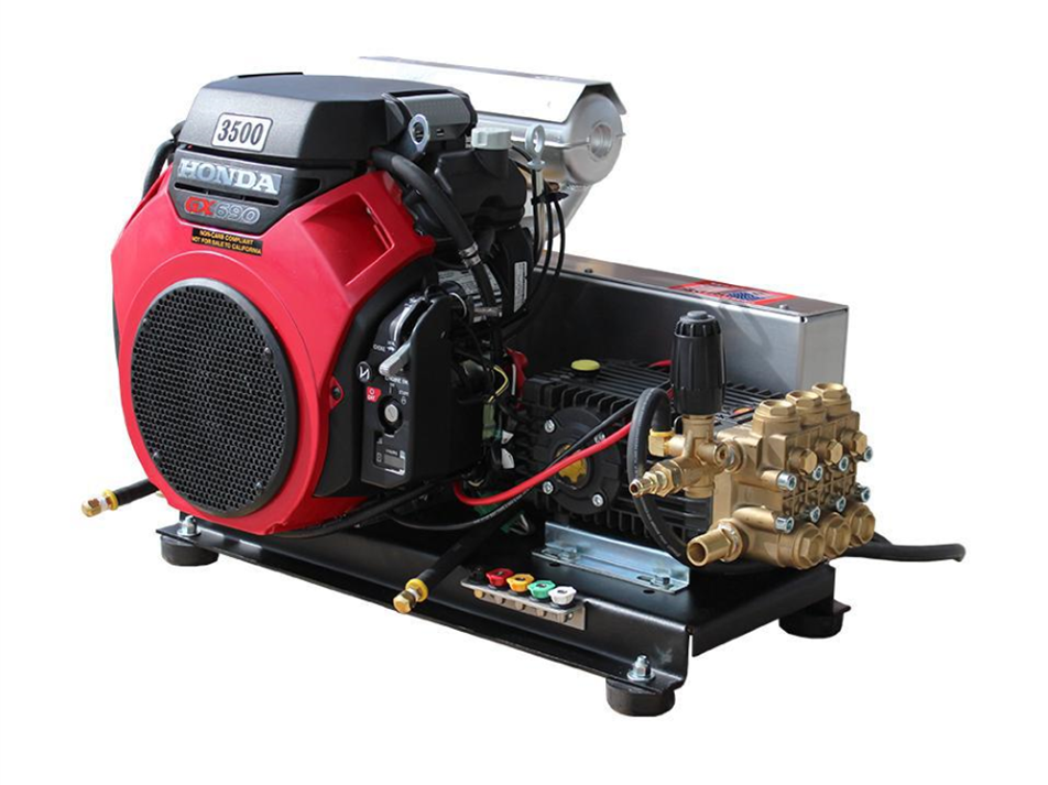 GX 690 Honda Electric Start 5.5 GPM 3500 PSI Skid Mount Heavy Duty Commercial