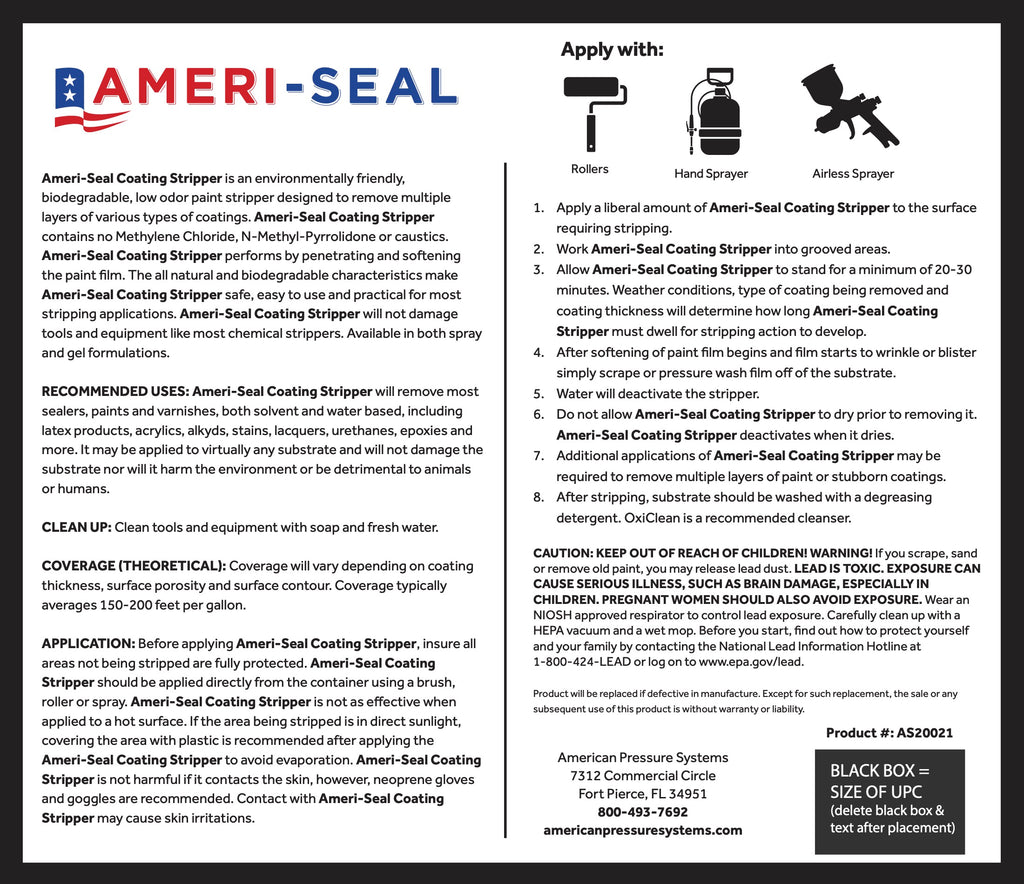Ameri-Seal High Performance Coating Stripper
