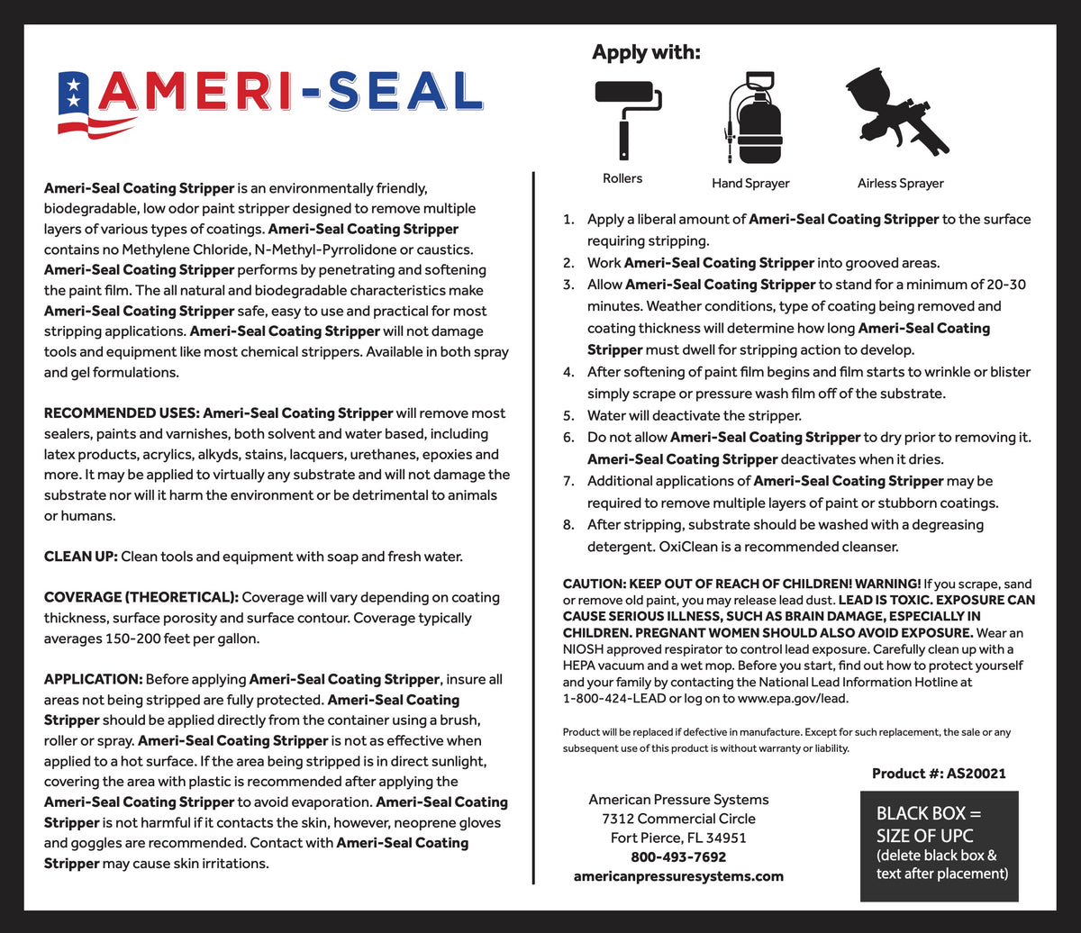 Ameri-Seal High Performance Coating Stripper