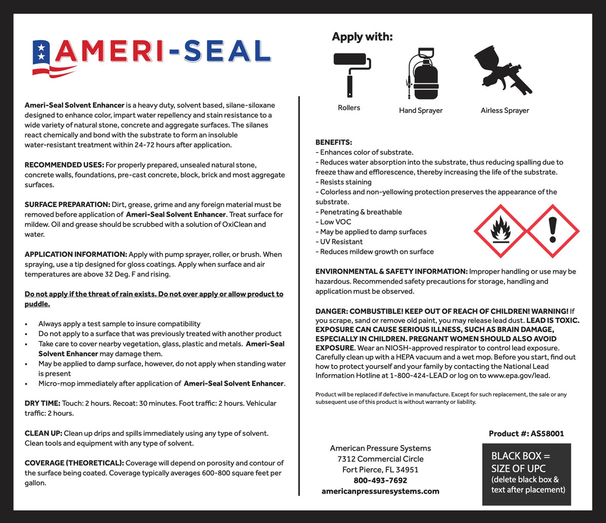 Ameri-Seal High Performance Solvent Enhancer - Color Enhancing